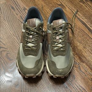 Men's Olive and Brown Sneakers